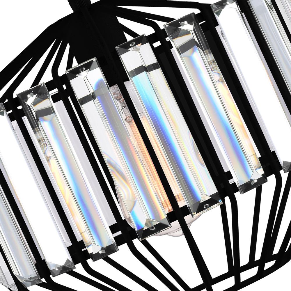 Alethia 1 Light Down Pendant With Black Finish