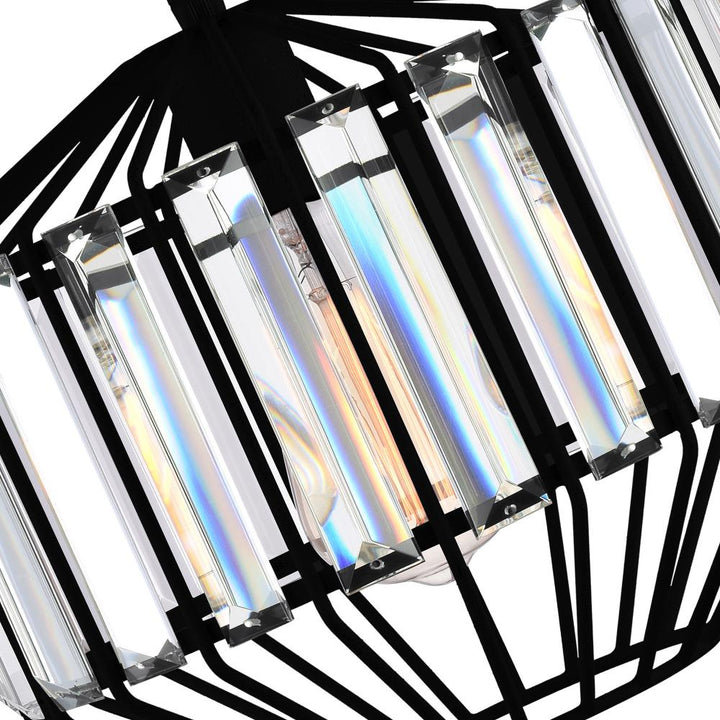 Alethia 1 Light Down Pendant With Black Finish