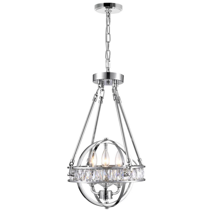 Arkansas 3 Light Mini Chandelier With Chrome Finish