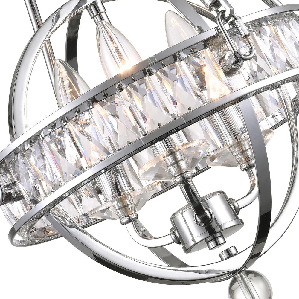 Arkansas 3 Light Mini Chandelier With Chrome Finish