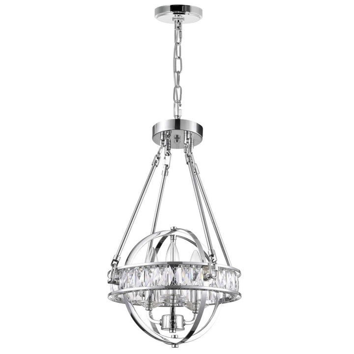 Arkansas 3 Light Mini Chandelier With Chrome Finish