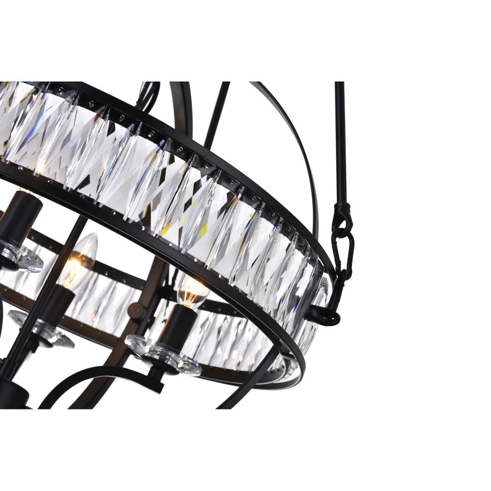 Arkansas 4 Light Chandelier With Black Finish