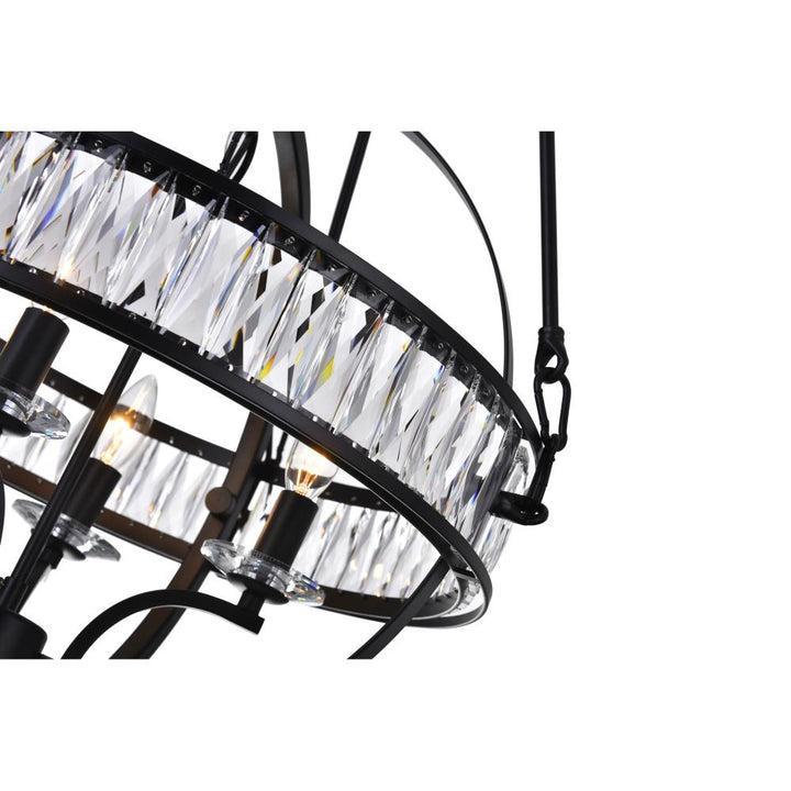 Arkansas 4 Light Chandelier With Black Finish