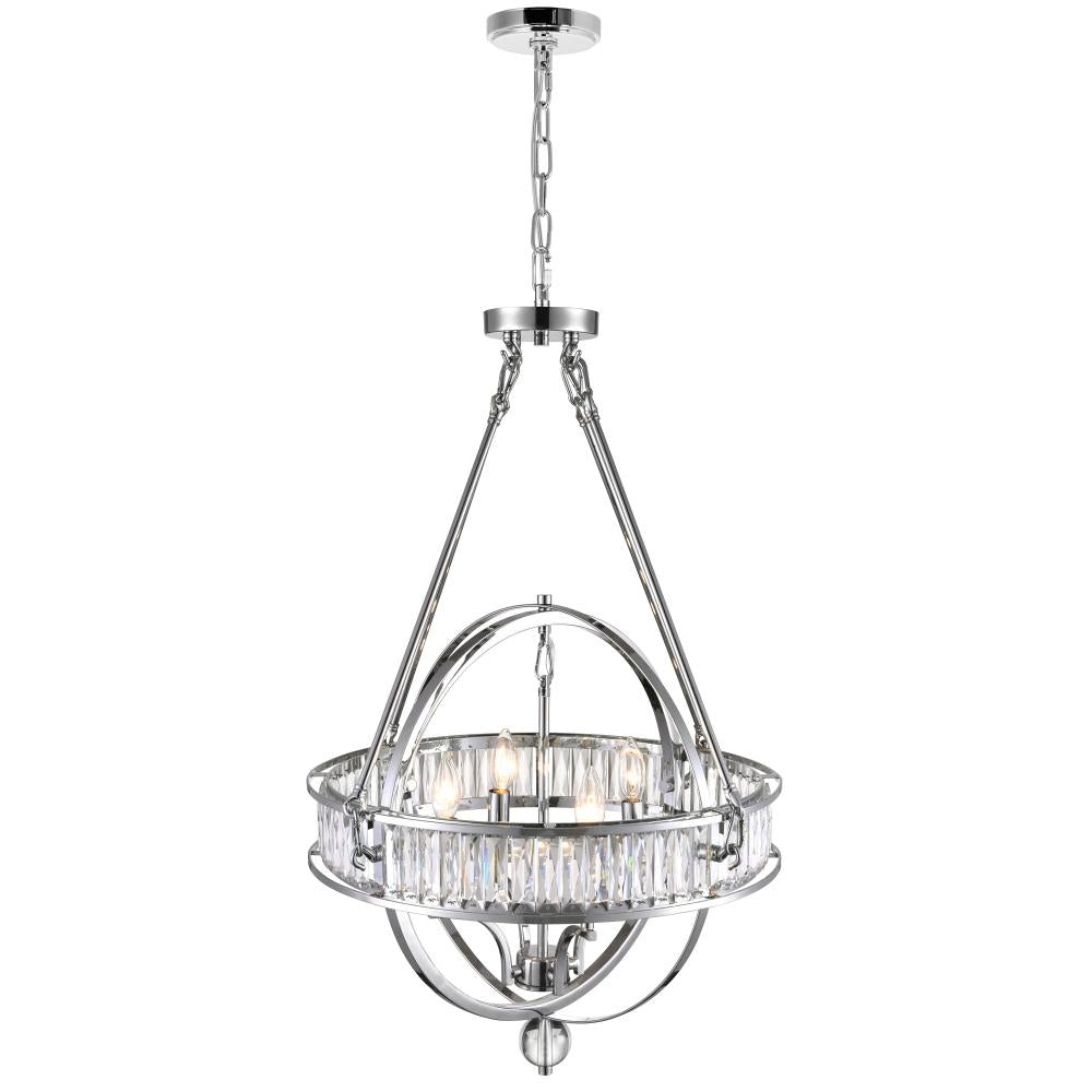 Arkansas 4 Light Chandelier With Chrome Finish