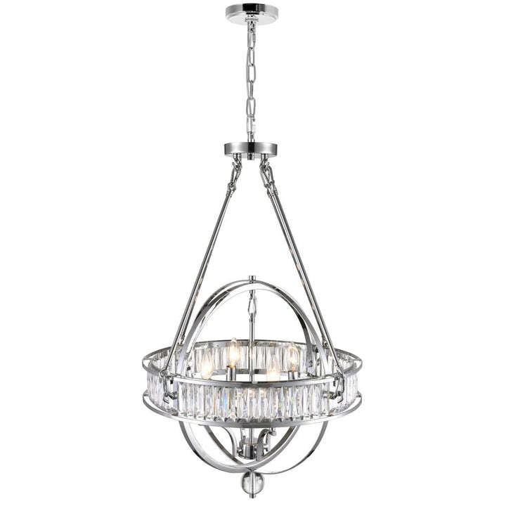 Arkansas 4 Light Chandelier With Chrome Finish