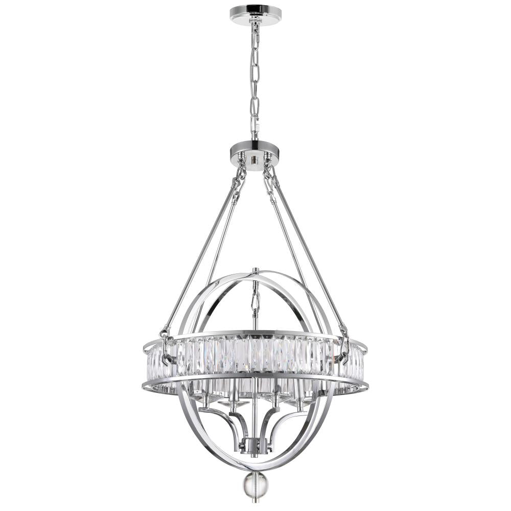 Arkansas 4 Light Chandelier With Chrome Finish