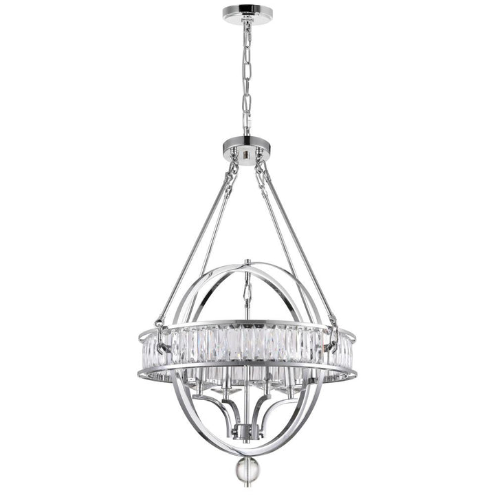 Arkansas 4 Light Chandelier With Chrome Finish