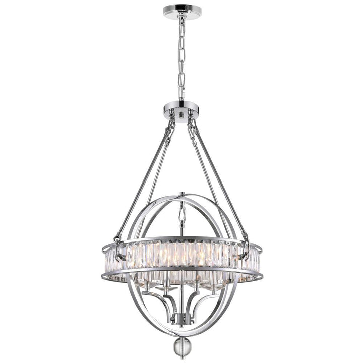 Arkansas 4 Light Chandelier With Chrome Finish