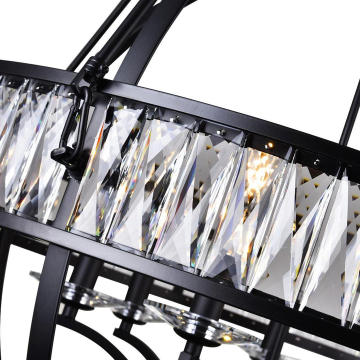 Arkansas 6 Light Chandelier With Black Finish