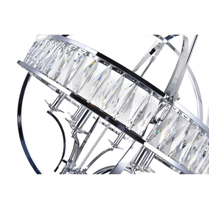 Arkansas 6 Light Chandelier With Chrome Finish