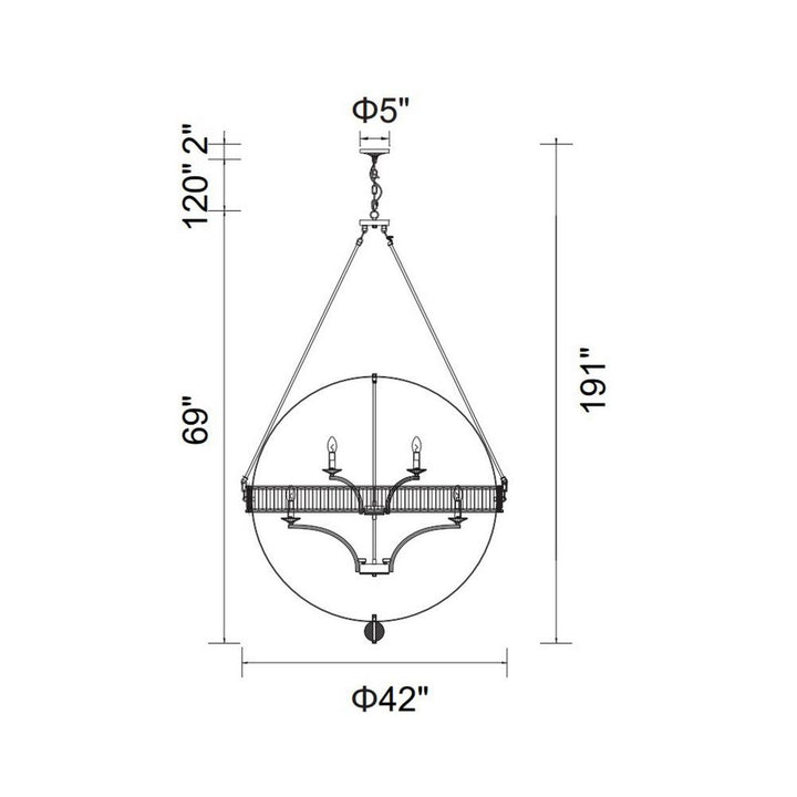 Arkansas 12 Light Chandelier With Black Finish