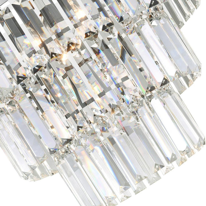 Weiss 5 Light Down Chandelier With Chrome Finish