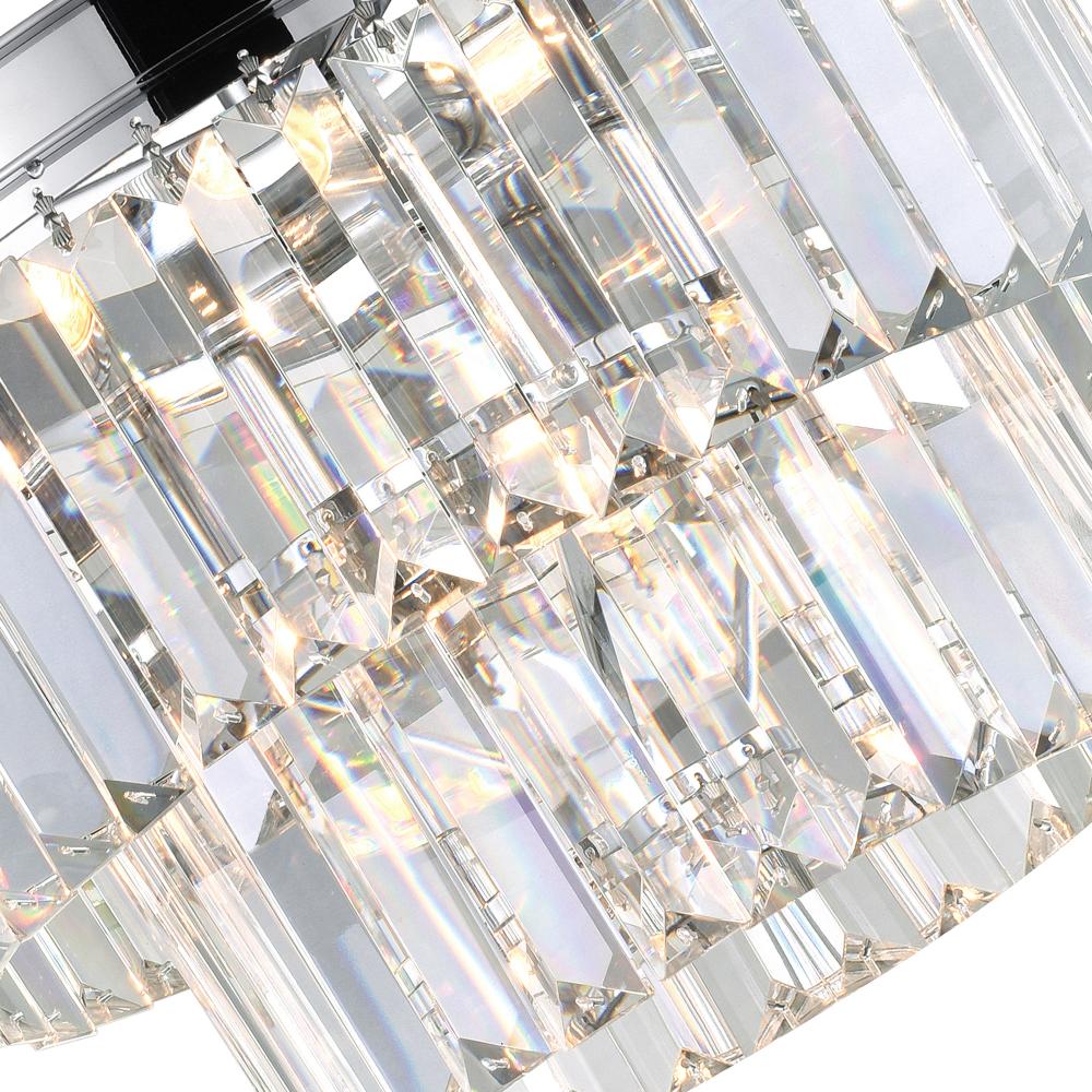 Weiss 5 Light Down Mini Chandelier With Chrome Finish
