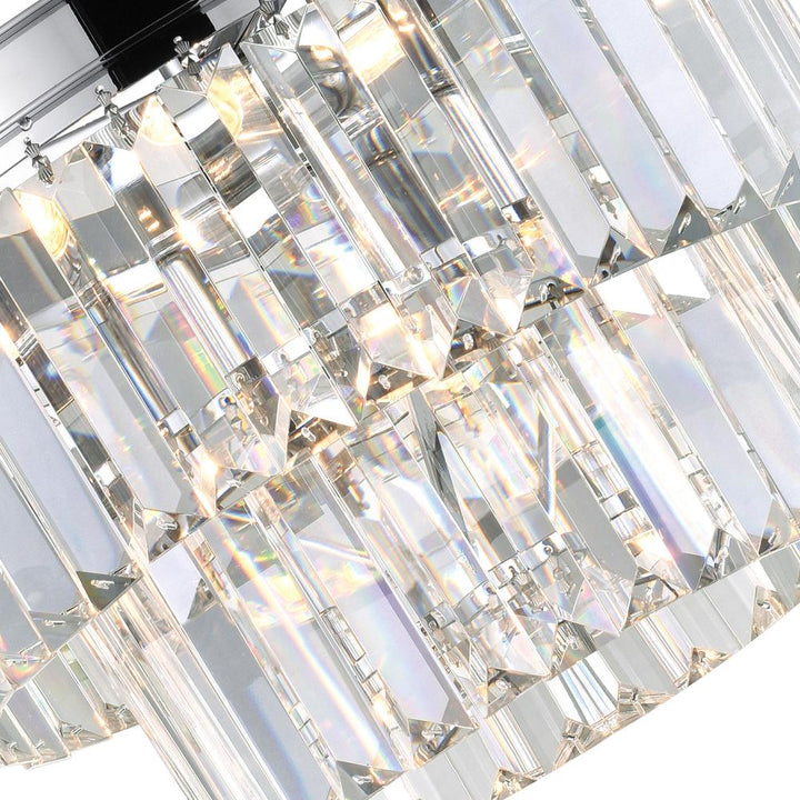 Weiss 5 Light Down Mini Chandelier With Chrome Finish