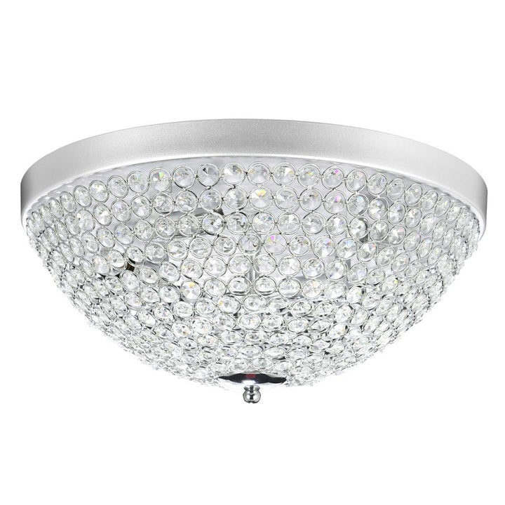 Globe 4 Light Bowl Flush Mount With Chrome Finish