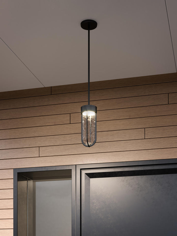 DAVY 9" EXTERIOR PENDANT BLACK 14W 120VAC LED 3000K 90CRI