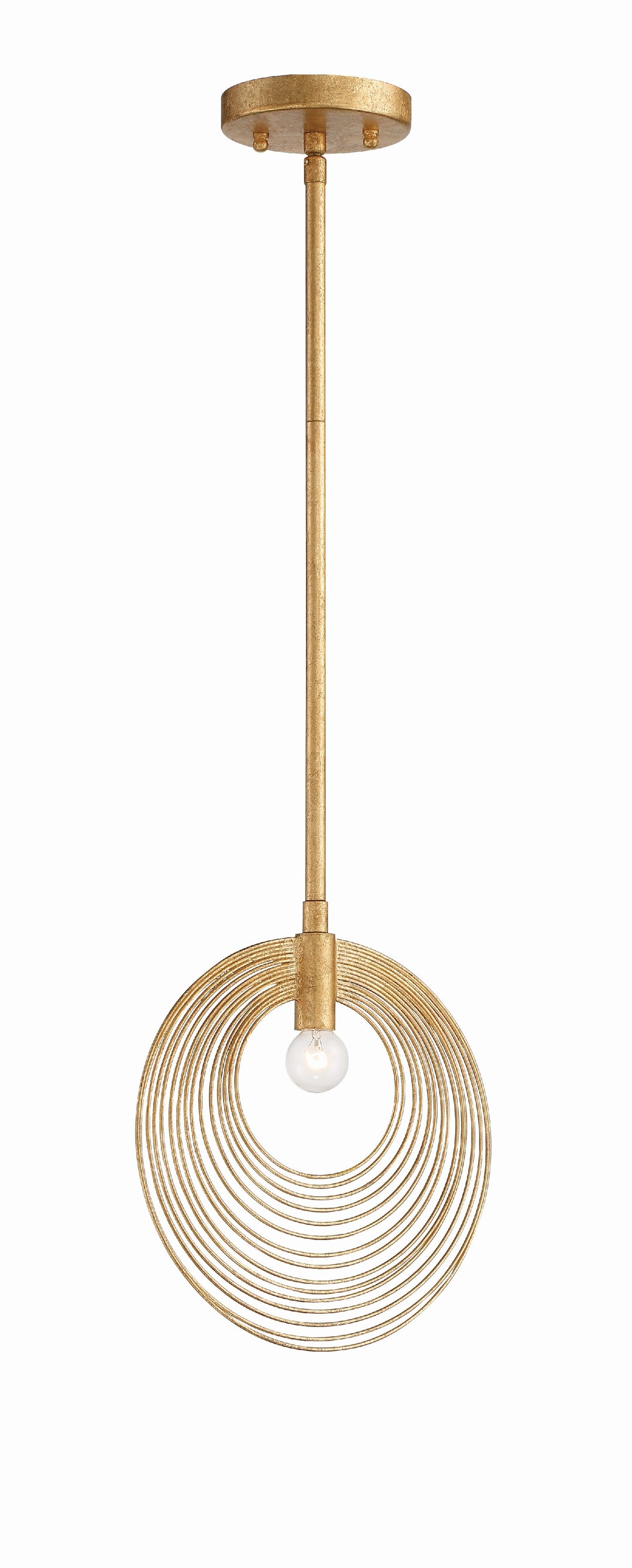 Doral 1 Light Renaissance Gold Mini Pendant
