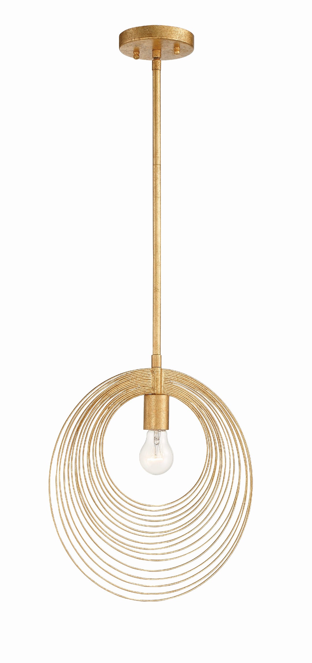 Doral 1 Light Renaissance Gold Mini Pendant