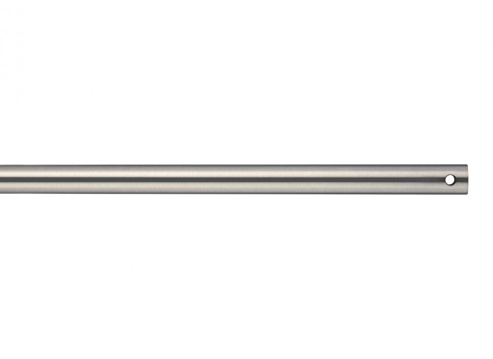 18" Downrod in Brushed Steel
