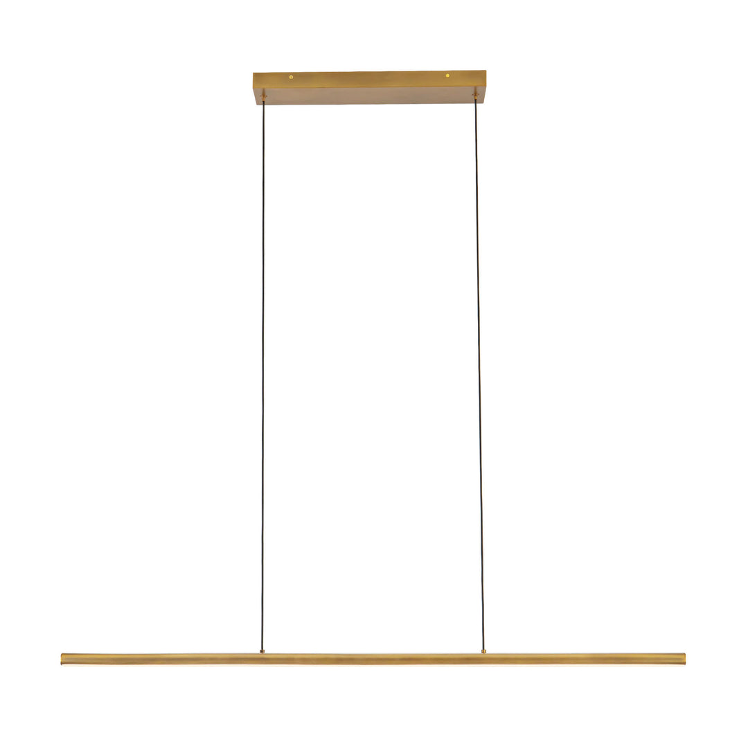 Drift 45-in Brass dimmable LED Linear Pendant