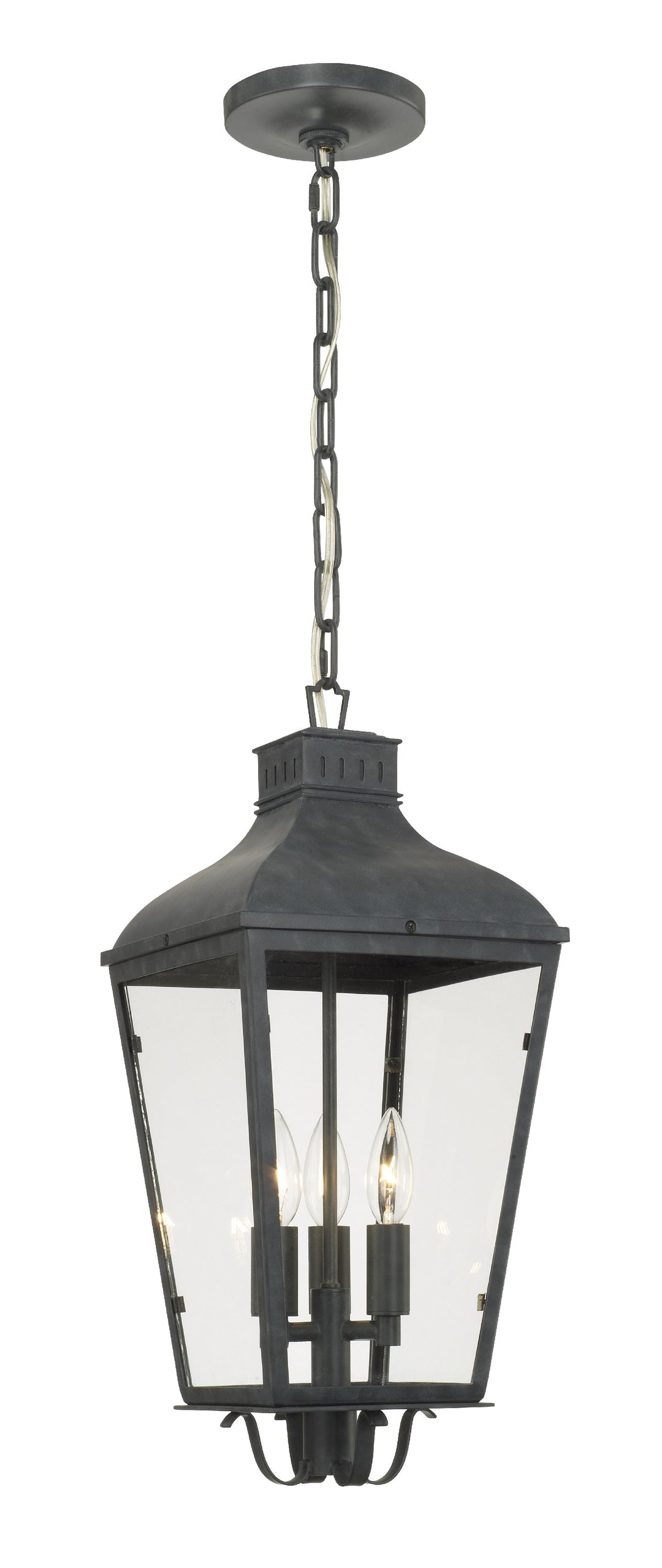 Dumont 3 Light Graphite Outdoor Pendant
