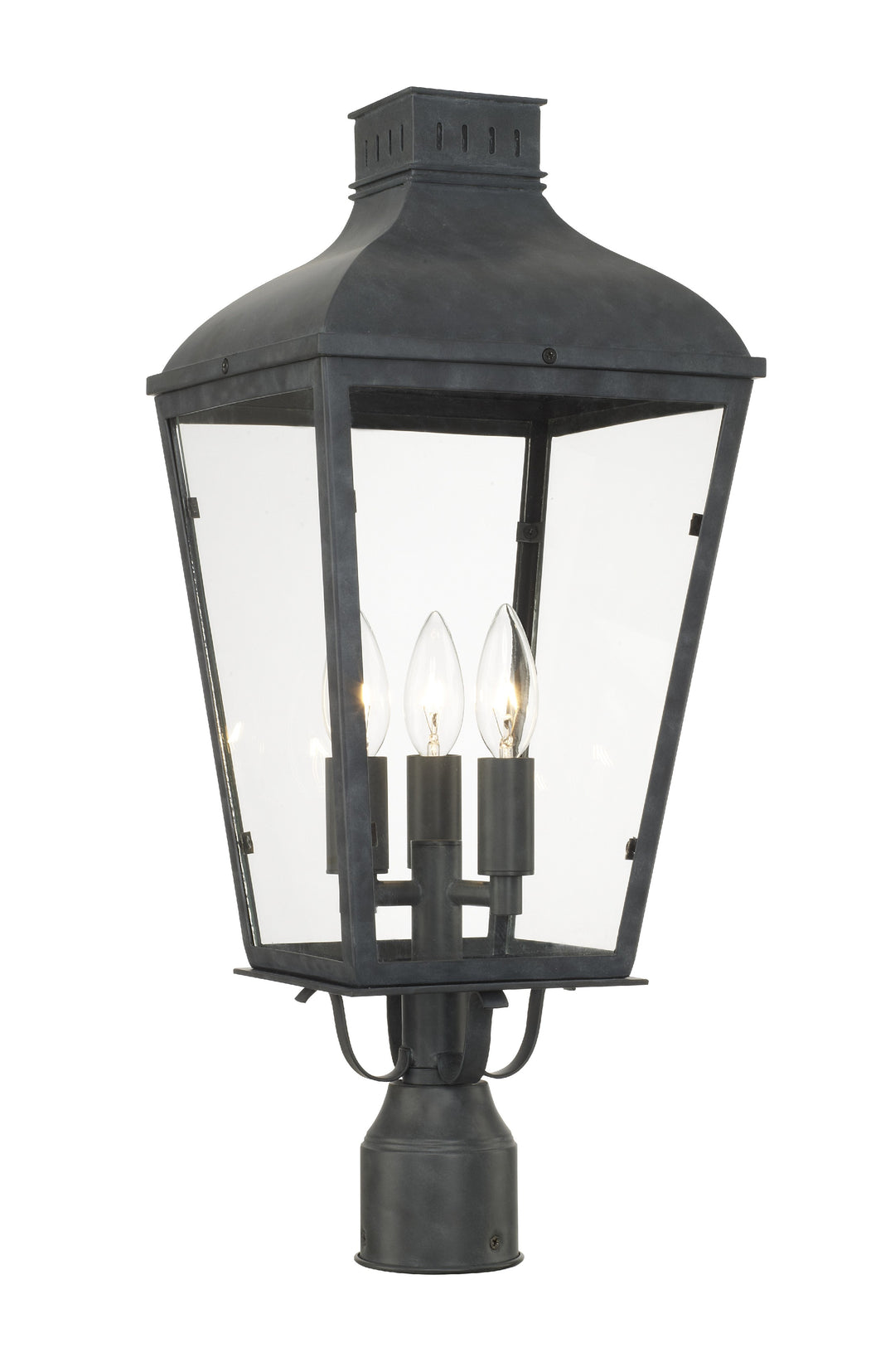 Dumont 3 Light Graphite Outdoor Post