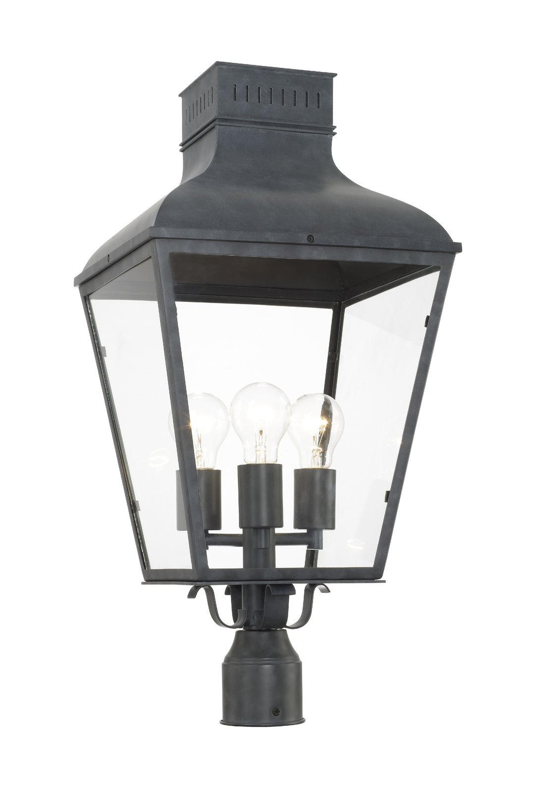 Dumont 3 Light Graphite Outdoor Post