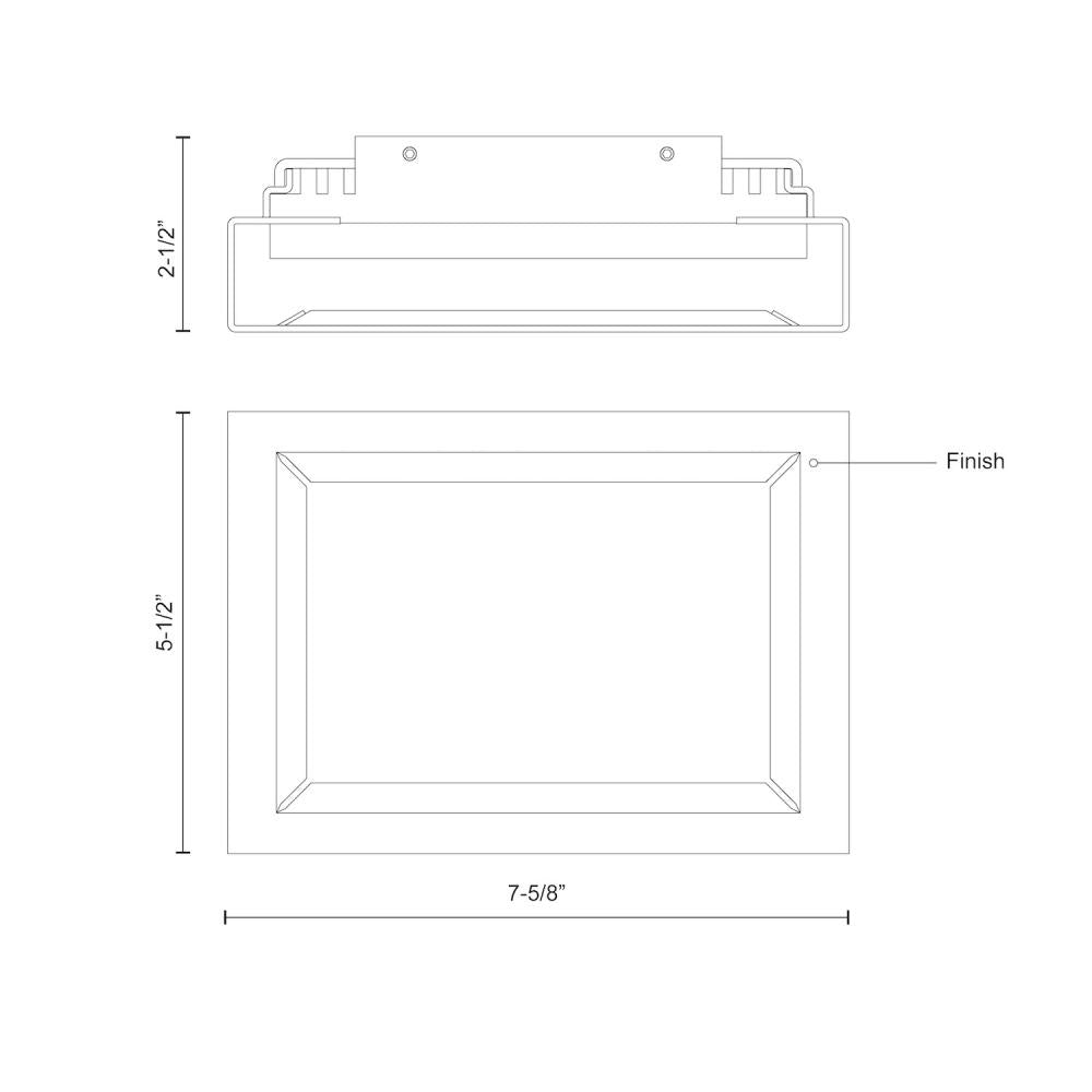 LED EXT WAL (DYNAMO) GRAY 9.5W