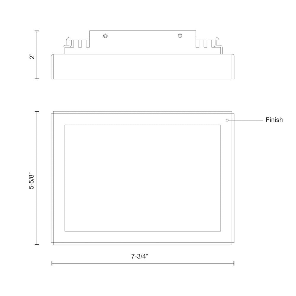LED EXT WAL (DYNAMO) GRAY 9.5W