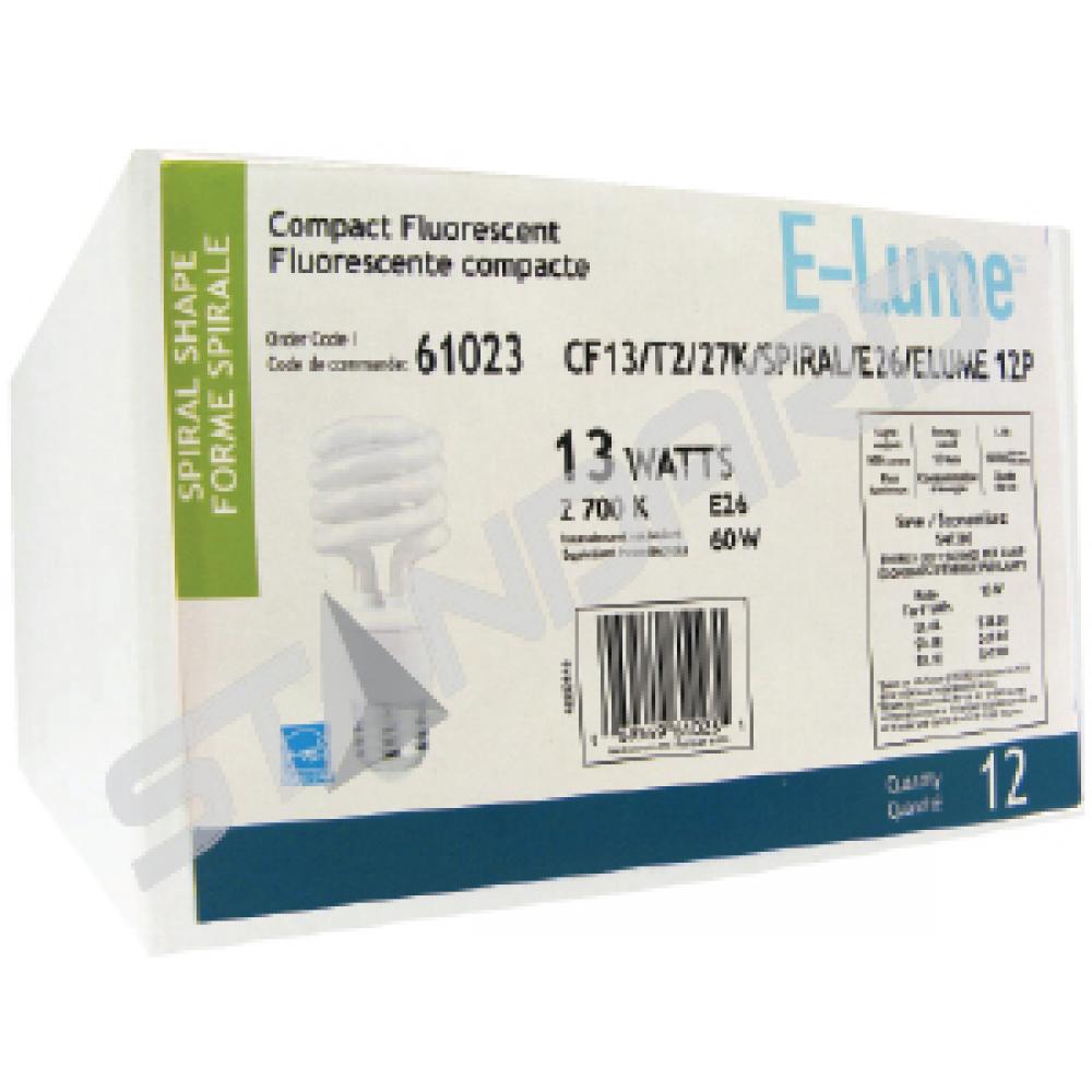 CF13/T2/27K/SPIRAL/E26/ELUME 12P