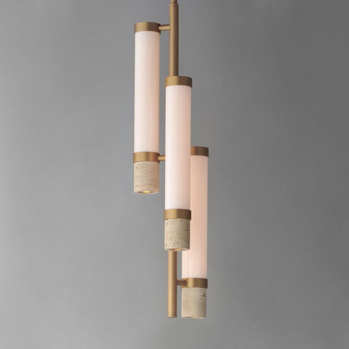 Travertine-Multi-Light Pendant