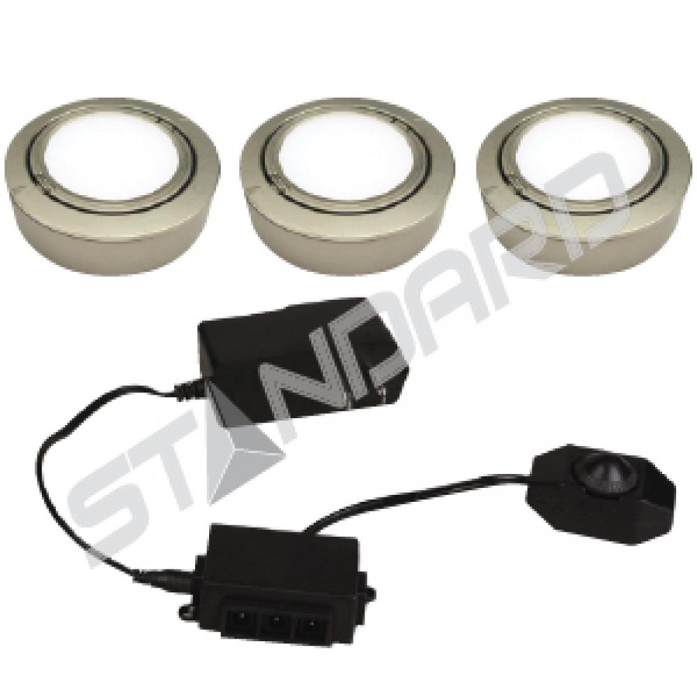 LED/PUCK/3PK/10W/15V/35M/D/BN/STD
