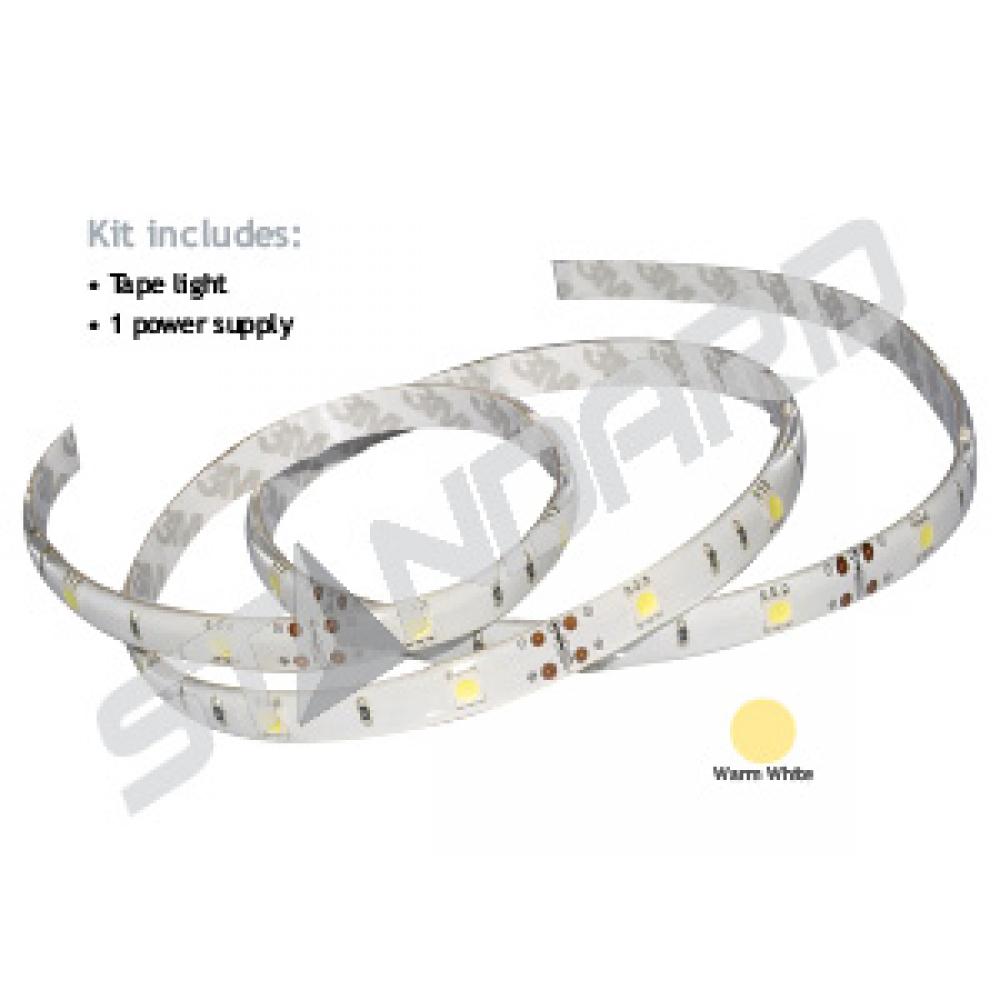 LED/TAPE/16.4'/5050/WW KIT/12V/50M/STD