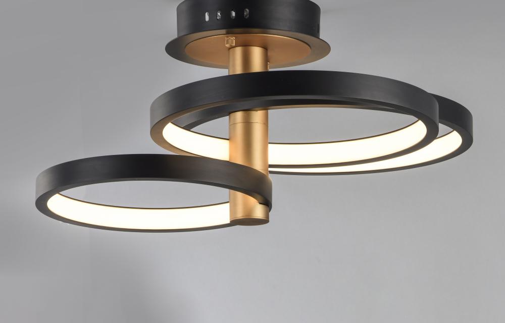 Hoopla-Semi-Flush Mount