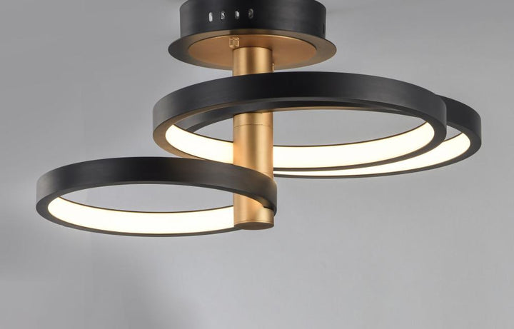 Hoopla-Semi-Flush Mount