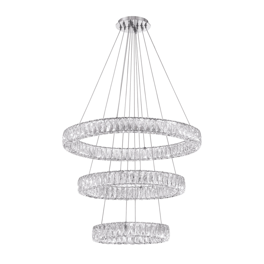 Kinsley LED Polished Chrome Chandelier