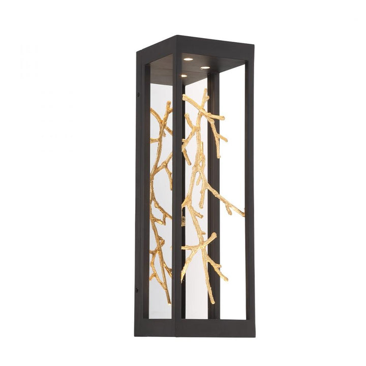 Aerie 4 Light Sconce in Black and Gold