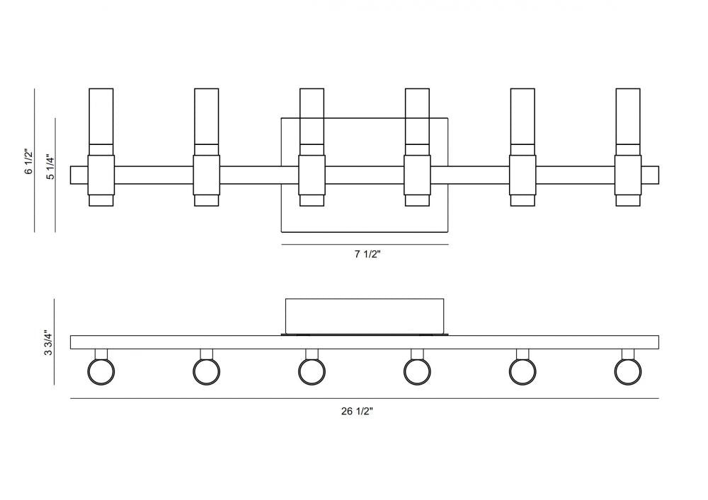 Albany 12 Light Vanity in Black and Brass