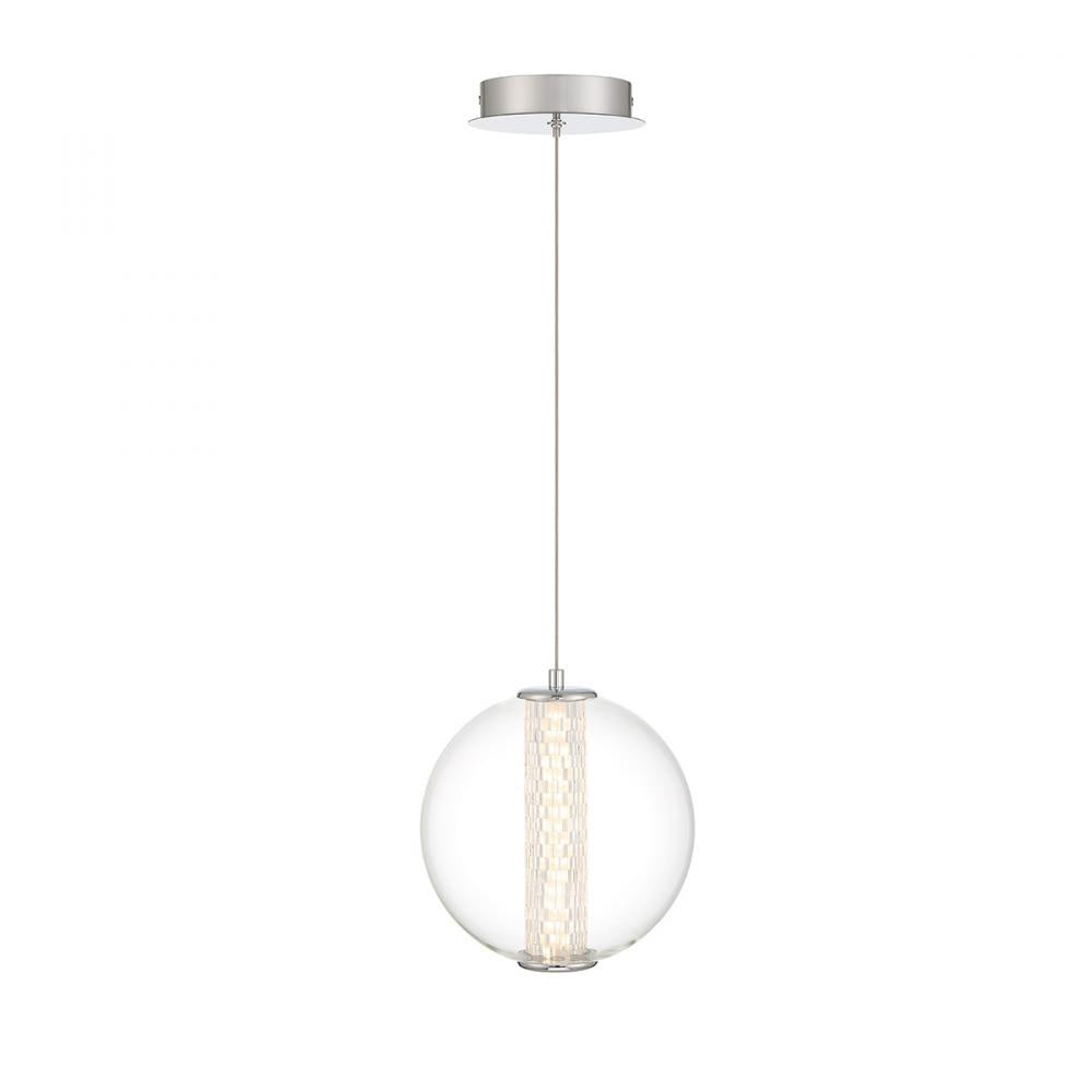 Atomo 1 Light Pendant in Chrome