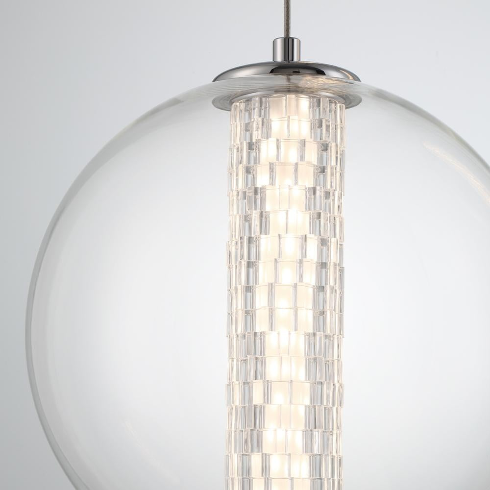 Atomo 1 Light Pendant in Chrome