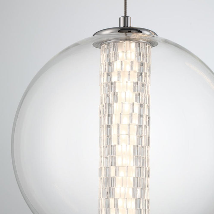 Atomo 1 Light Pendant in Chrome