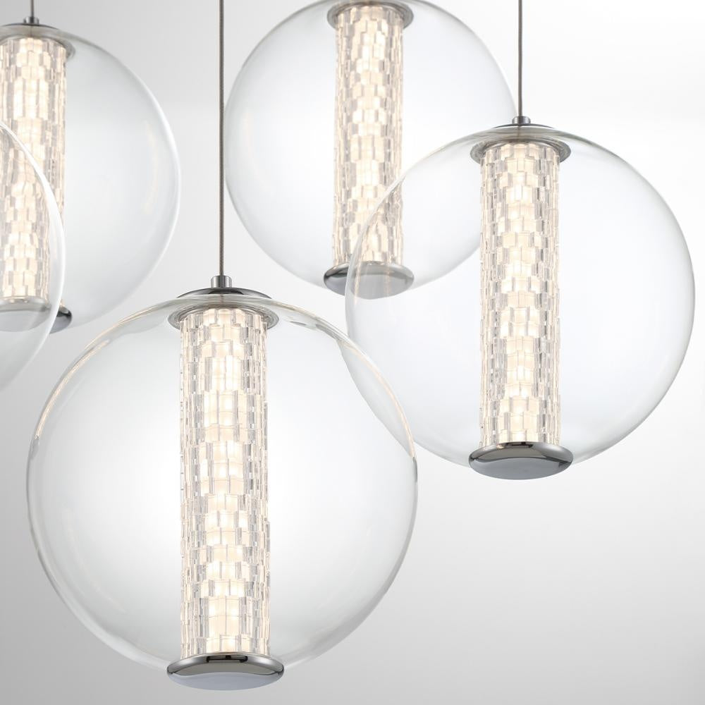 Atomo 5 Light Pendant in Chrome