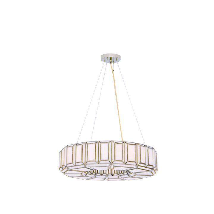 Belmont 8 Light Chandelier in Brass