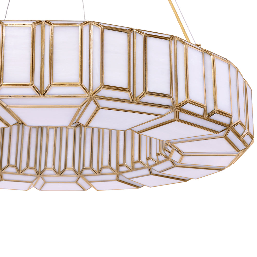Belmont 12 Light Chandelier in Brass