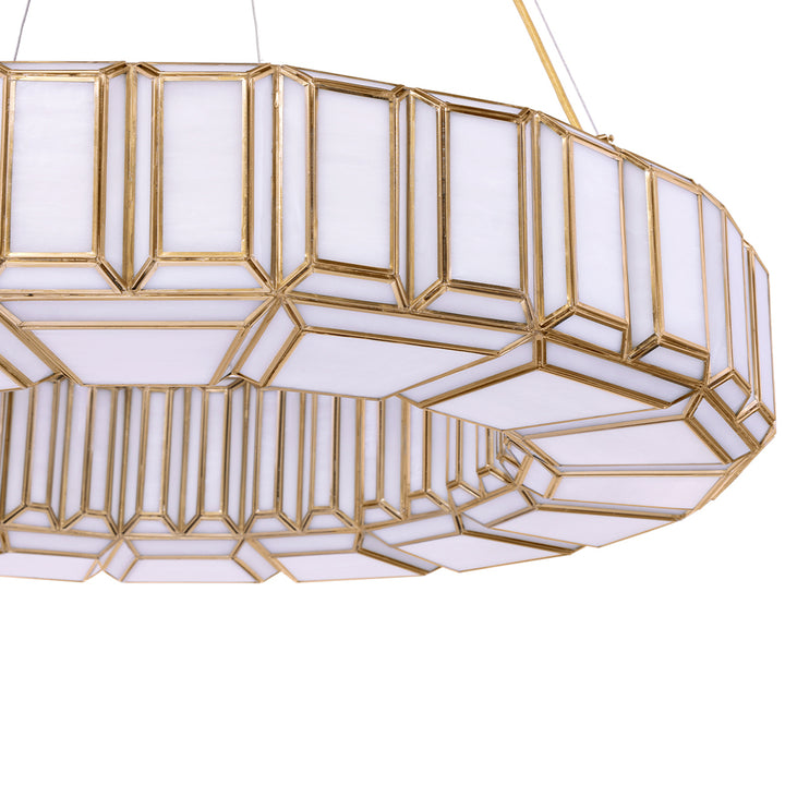 Belmont 12 Light Chandelier in Brass
