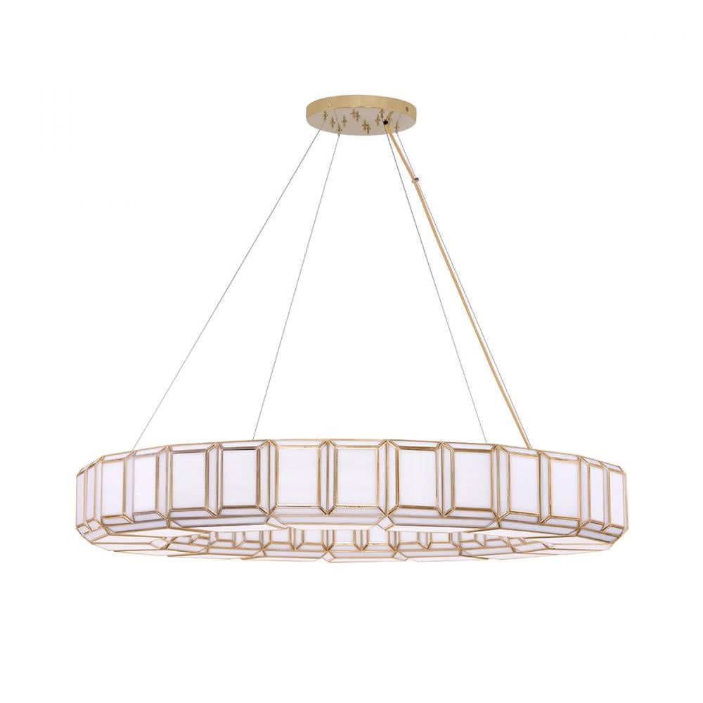 Belmont 16 Light Chandelier in Brass