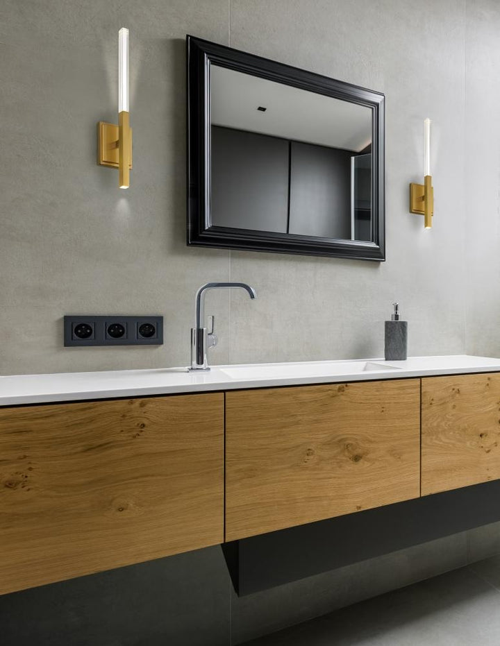 Benicio 2 Light Vanity in Brushed Gold