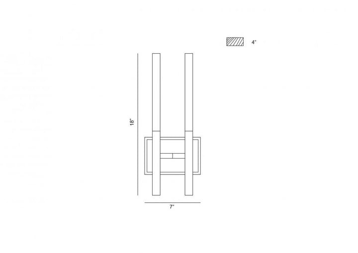 Benicio 4 Light Vanity in Black