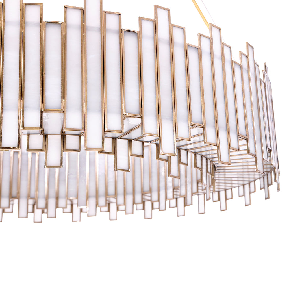 Birla 8 Light Chandelier in Brass
