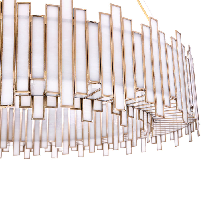 Birla 8 Light Chandelier in Brass